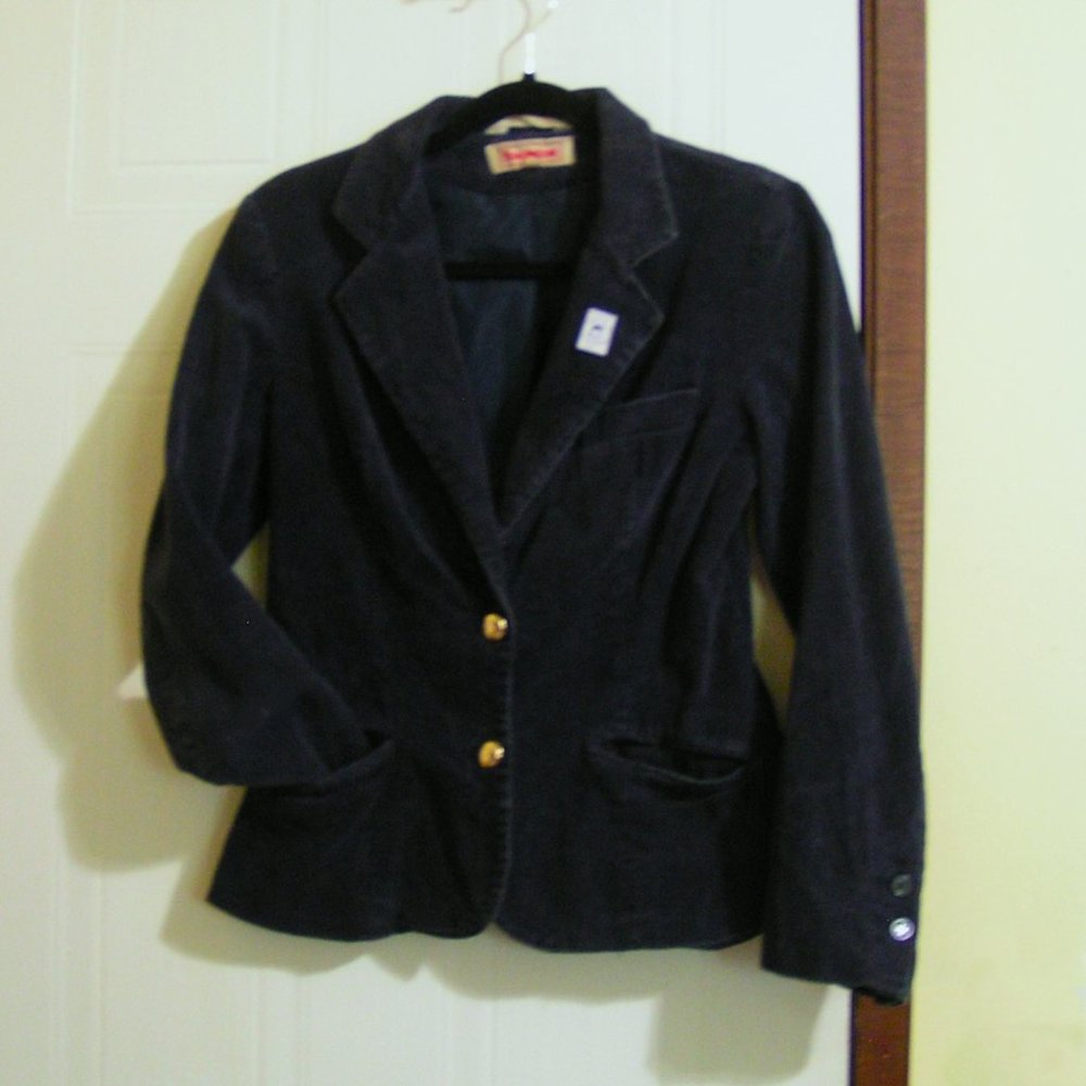 CORDUROY VINTAGE JACKET WITH LUCY PSYCHIATRY HELP 5c PIN SZ.9